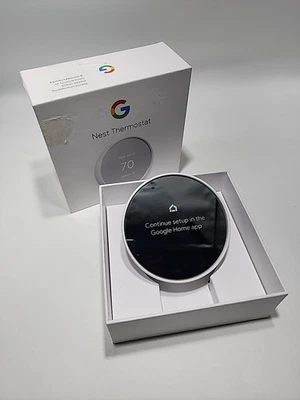 Google Nest Smart Thermostat, Snow US G4CVZ - Image 1 of 4
