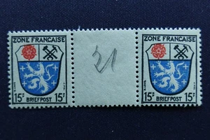 Franz. Zone Allg. Ausgabe  MiNr. 7 mit Zwischensteg  postfrisch**   (AK 352) - Picture 1 of 1