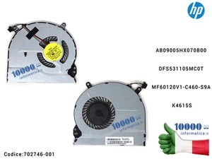 Ventola Fan CPU HP 14-B 15-B 14-1000 15-1000 15T-B Pavilion SleekBook 702748-001 - Afbeelding 1 van 1