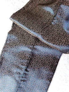 Pantalones Damasco Brillantes Willi Smith Años 90 De Colección Talla 8P Marrón/Negro - Imagen 1 de 3