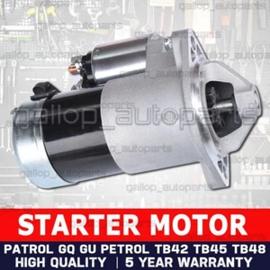 Starter Motor for Nissan Patrol GQ GU TB42 TB45 TB48 4.2L 4.5L 4.8L Petrol 88-14 - Picture 1 of 12