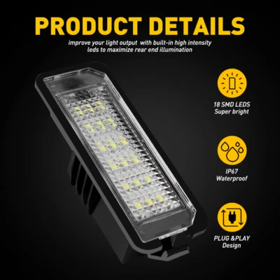 Kit de repuesto de 2 luces LED para Porsche Boxster 911 1998-2010 Foto 1 de 4