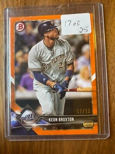 A54,447 - 2018 Bowman Orange #7 Keon Broxton/25 - Picture 1 of 1