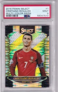 2016 Select Multi-Color Prizm Cristiano Ronaldo #1 PSA 9 MINT - Bild 1 von 2