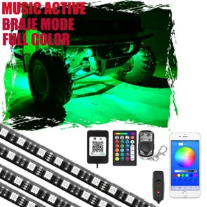 4pc 24‘’ MILLION COLOR LED GLOW GOLF CART NEON ACCENT UNDER BODY LIGHT KIT - Picture 1 of 9