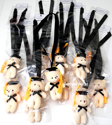 12 Favores de Fiesta de Graduación Borla Oso de Peluche Cordón Recuerdos Foto 1 de 4