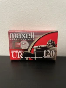 Maxwell Audio Cassette Blank Tape NEW SEALED UR 120 Min NOS Normal Bias Record - Picture 1 of 4