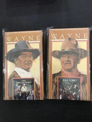 The COMANCHEROS RIO LOBO 2 new Betamax Sealed! Watermarks! NOT VHS ￼ john wayne Foto 1 de 4