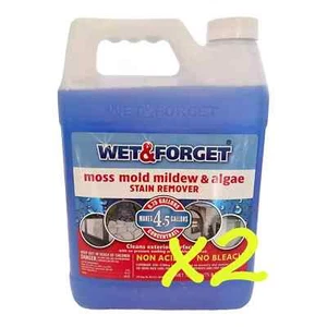 Wet & Forget Moss Mold Mildew Algae Stain Remover Multi-Surface Cleaner 96oz x2 - Picture 1 of 5