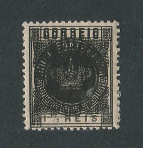 Portuguese India Portugal 1882 CROWN #115A, ERROR DOUBLE PRINTING, MH FVF - Picture 1 of 1