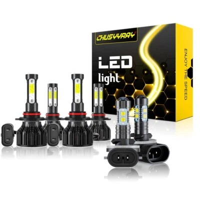 Kit de 6x 6000K faros antiniebla LED para Freightliner Business Class M2 Foto 1 de 4