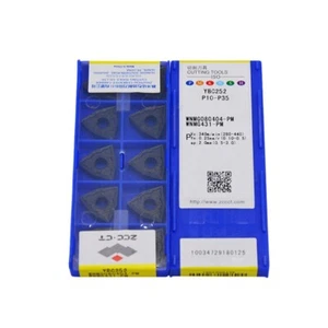 ZCC-CT WNMG080404-PM WNMG431-PM YBC252 CNC Carbide Inserts 10pcs for Steel - Picture 1 of 4