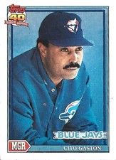 1991 Topps Cito Gaston Toronto Blue Jays #81