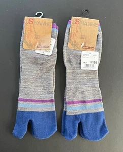 1 Pair Japanese Split Toe Tabi Socks Men/Women Unisex Ninja Socks - Picture 1 of 7