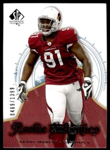 2008 SP Authentic Kenny Iwebema Rookie 0469/1399 Arizona Cardinals #130 R30 - Picture 1 of 2