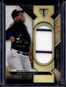 Aroldis Chapman Relic #34/36 2017 Topps Triple Threads Yankees