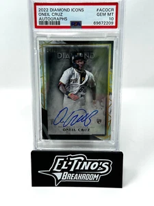 ONEIL CRUZ 2022 Topps Diamond Icons Auto 14/25 RC #ACOCR PSA 10 PIRATES - Picture 1 of 2