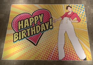 Retro Yellow Disco Happy Groovy Birthday Backdrop Theme Party Photography 7’ X 5 - Picture 1 of 1