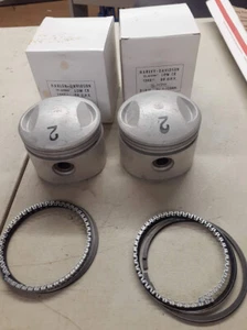 Pair of .020 O/S Low Compression Piston and Rings for 80" Harley Shovelheads - Picture 1 of 11