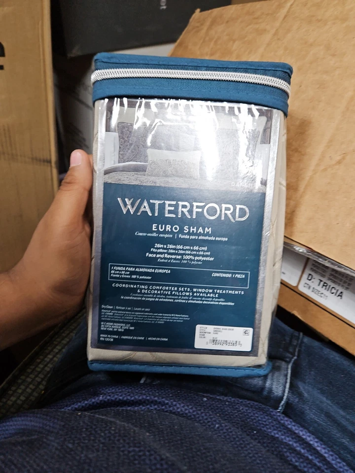 NUEVO EN PAQUETE WATERFORD DANEHILL TAUPE FARSA EUROPEA (CARTÓN INTERIOR NO INCLUIDO) Foto 1 de 1