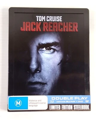 Jack Reacher  Blu-ray & DVD Limited Edition SteelBook (2012) Brand New - Image 1 of 3