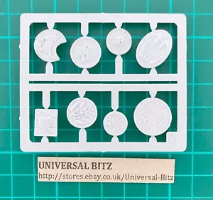 Citadel Fighter Shields x 8 A en sprue 1992 Warhammer RARO FUERA DE USO R8 F - Imagen 1 de 1