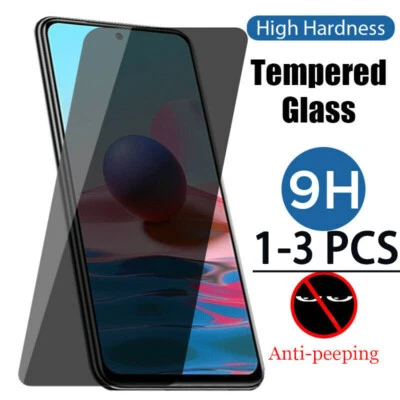 Anti-Spy Privacy Tempered Glass Film For Xiaomi Redmi Note 12 10 11 Pro 11 Lite - Image 1 of 4