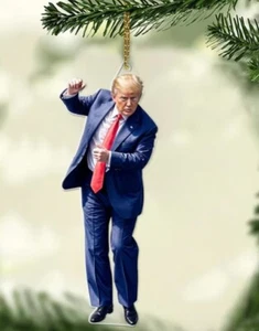 Trump Dancing Ornament, Christmas Trump Acrylic Ornament 2 - Picture 1 of 1