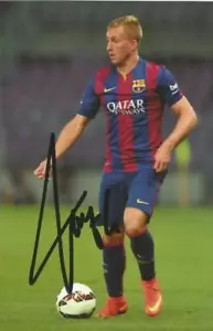 BARCELONA: GERARD DEULOFEU FIRMADA 6x4 FOTO DE ACCIÓN + CERTIFICADO DE AUTENTICIDAD - Imagen 1 de 1