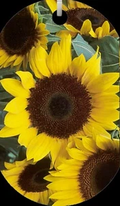 Sunflowers Yellow Floral Stylish Dog Tag Necklace or Keychain FREE 30" Chain NEW - Picture 1 of 2