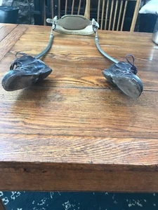 Steampunk flessibile in metallo con scarpe tutore gambe bambino vintage - Foto 1 di 12