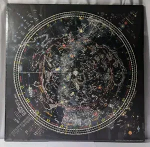 1981 Map Of The Universe Filsinger Celestial Arts Foam Mounted Untouched 36 X 36 - Picture 1 of 17