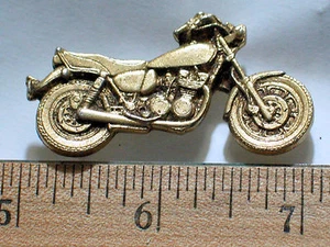 Vintage Harley Davidson Motorcycle Pin, silvertone also available-ask - Picture 1 of 4