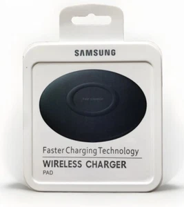 Samsung Genuine Fast Charger Pad Wireless Qi Charging For Samsung, iPhone -Black - Picture 1 of 3