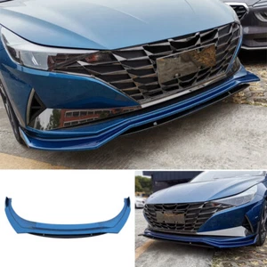 Kit de carrocería alerón labial parachoques delantero azul reacondicionado 4 piezas para Hyundai Elantra 2021-2022 - Imagen 1 de 6