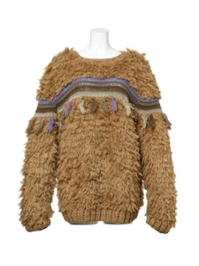 ISSEY MIYAKE Wool Sweater 1970 No Size Tag Brown Made In Japan - Picture 1 of 4