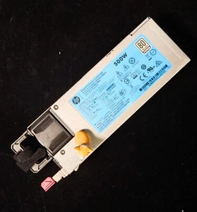 754377-001 723594-001 720478-B21 HPE 500W 80+ PLATINUM HOT PLUG POWER SUPPLY - Picture 1 of 2