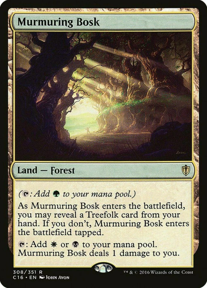 MURMURING BOSK - MTG Commander 2016 Rare Land - Image 1 of 1