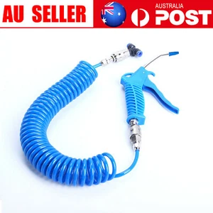 Air Duster Blow Gun Cleaning Tools Truck Dust Blower w/5m Recoil Hose & Nozzle N - Picture 1 of 9
