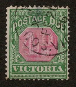 VICTORIA 1D 1895-96 Postage Due SG D12. CDS Feb 1896. VFU - Picture 1 of 1