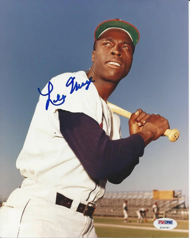 Lee Maye Braves Signed Auto 8x10 Photo PSA/DNA Certified Autograph - Image 1 of 1