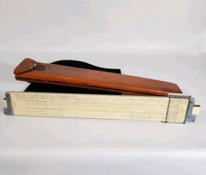 Vintage Keuffel & Esser Co. K&E Slide Rule 4081-3 With Leather Case Made in USA - Picture 1 of 3