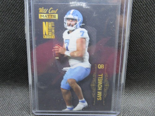 2022 SAM HOWELL WILD CARD MATTE FOOTBALL ROOKIE CARD TRADED TO EAGLES ...