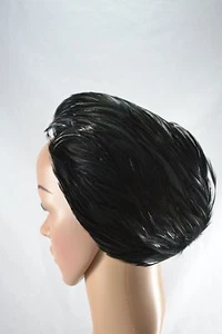 DE COLECCIÓN AÑOS 60 sombrero de pluma negro - Imagen 1 de 11