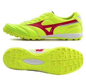 Mizuno Morelia Sala Elite TF Safety Yellow Fiery Cora Futsal Football Q1GB240145 - Picture 1 of 9