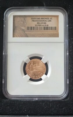 2009 LINCOLN CENT NGC MS69 RD SMS PROFESSIONAL LIFE PENNY TOP POP RED SPOTLESS! - Image 1 of 2