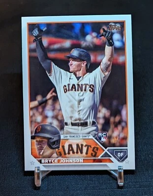 Bryce Johnson Base Rookie Card RC 2023 Topps Series 2 #571 San Francisco Giants - Image 1 of 2