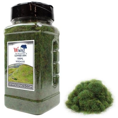 WWS | 4mm Summer Static Grass | CHOOSE SIZE |  Model Scenery Material - Image 1 of 4