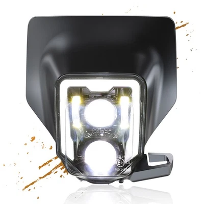 LED Headlight DRL w/ Bezel for Husqvarna 701 Enduro 501 450 350 300 250 2014-23 - Image 1 of 4