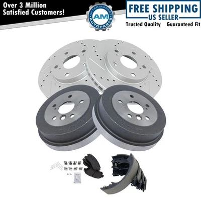 Тормозная колодка и ротор, башмак и комплект барабанов подходят для Toyota Camry 1996-2000 годов выпуска - Изображение 1 из 4